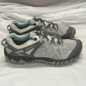 Merrell All Out Blaze Aero Sport Women's 7 Hiking Shoes Vapor Gray Trail Outdoor